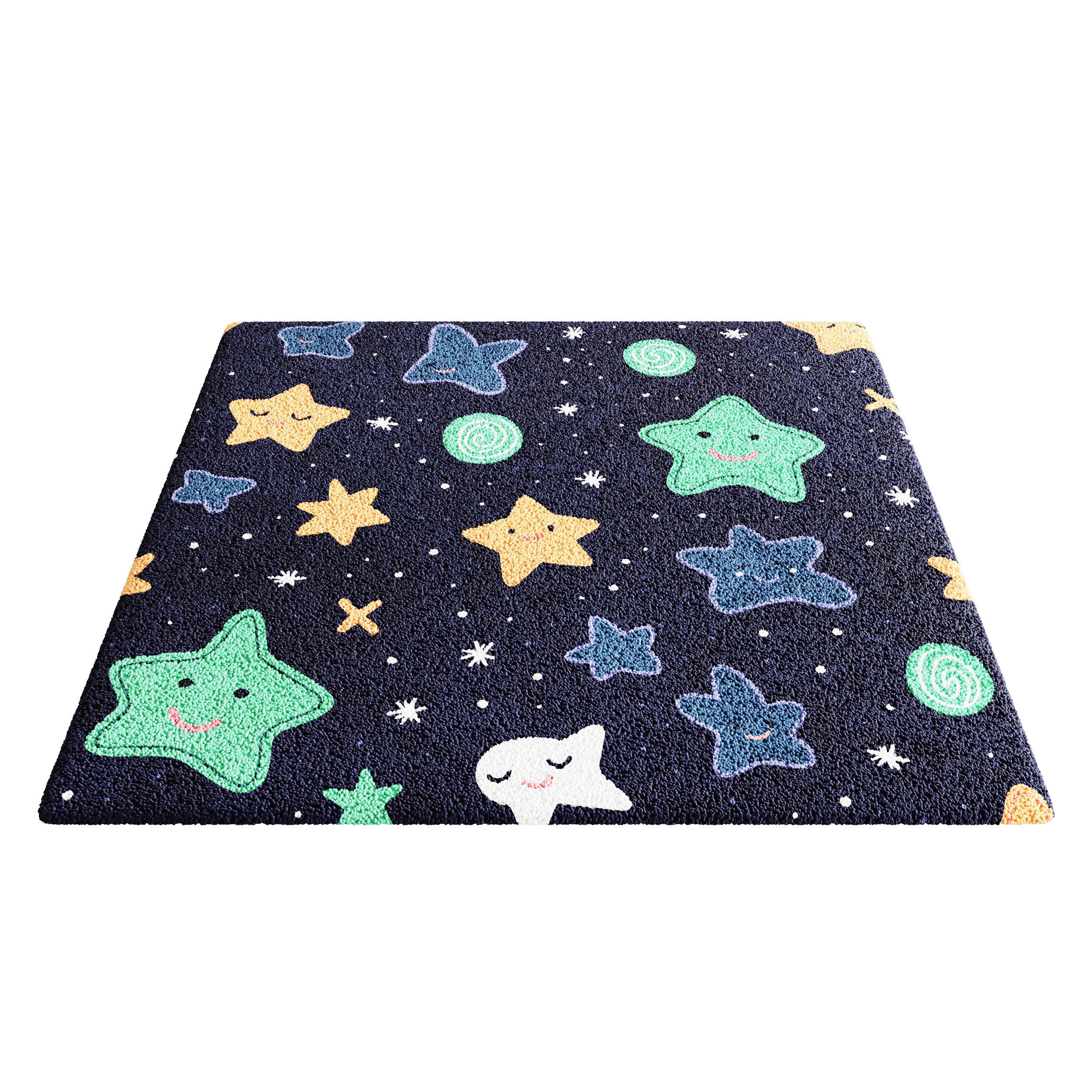 Kids Carpet Set 40 3D model_4