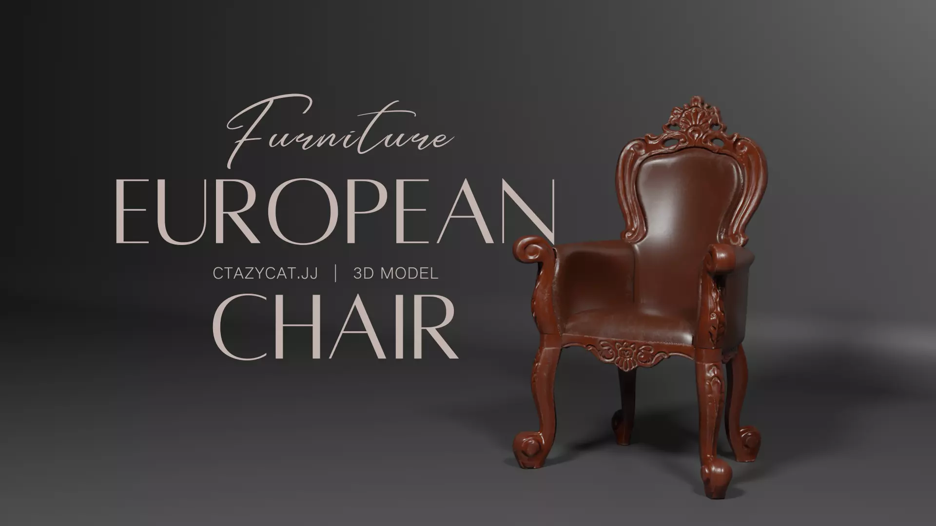 European Chair 3D model_0