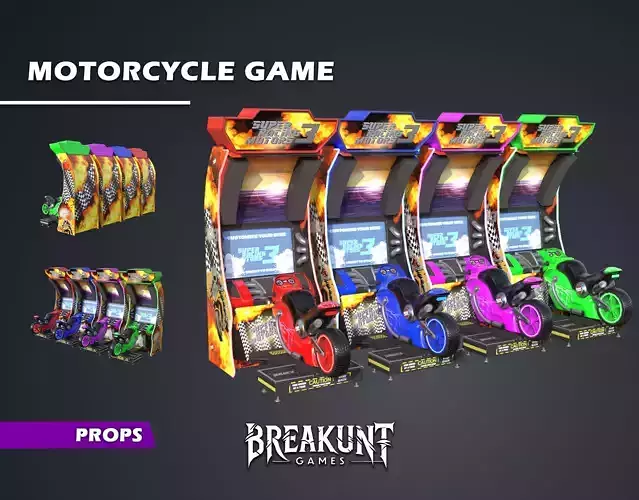 Motorcycle Game - 3d Model