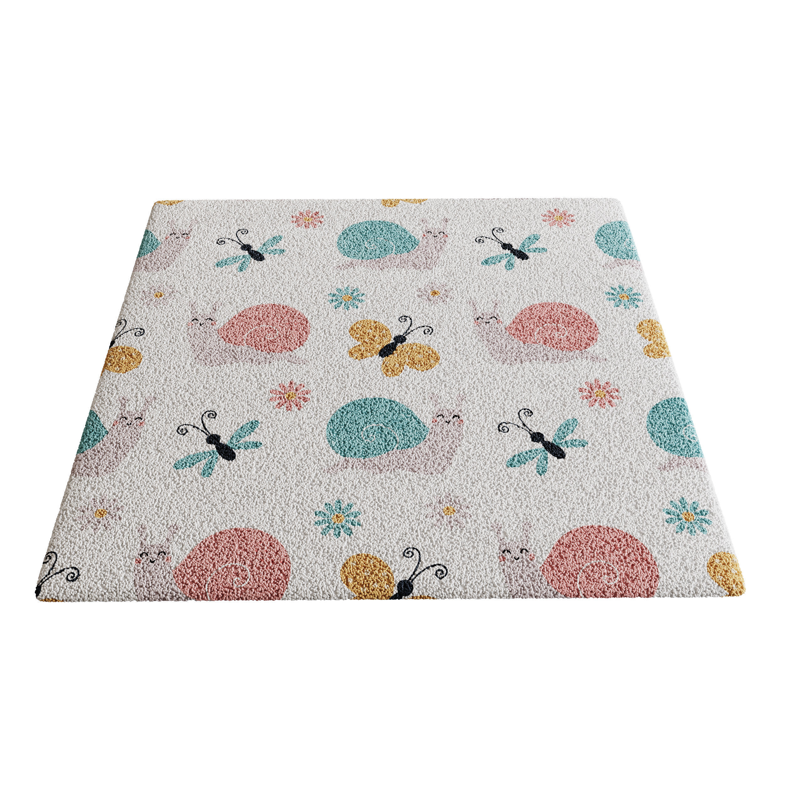 Kids Carpet Set 42 3D model_4