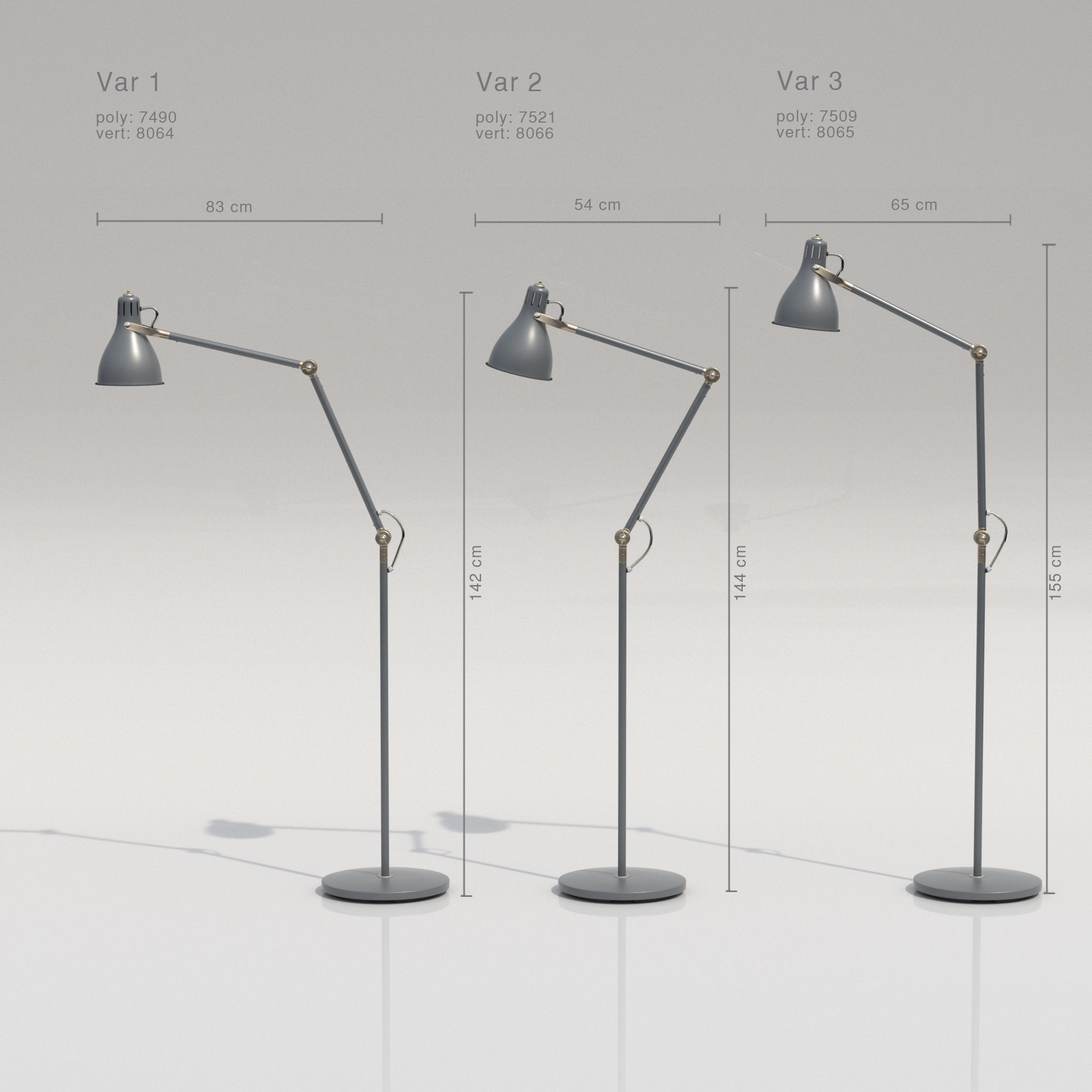 Floor Lamp 3D model_1