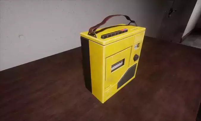 Tape Recorder Low-poly 3D model
