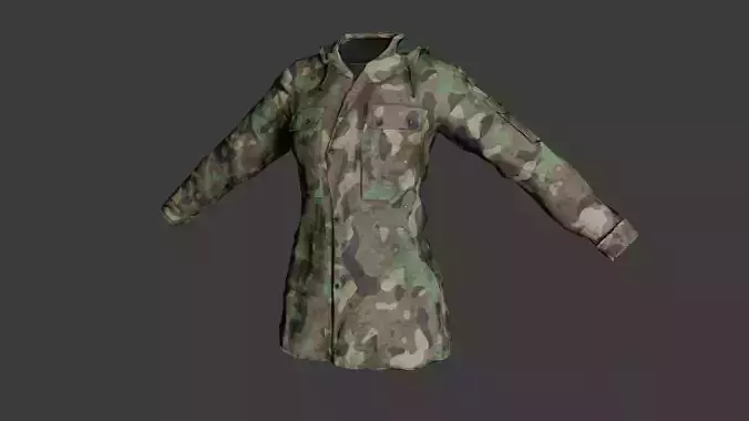 Game-Ready Military Parka with 9 Color Variants