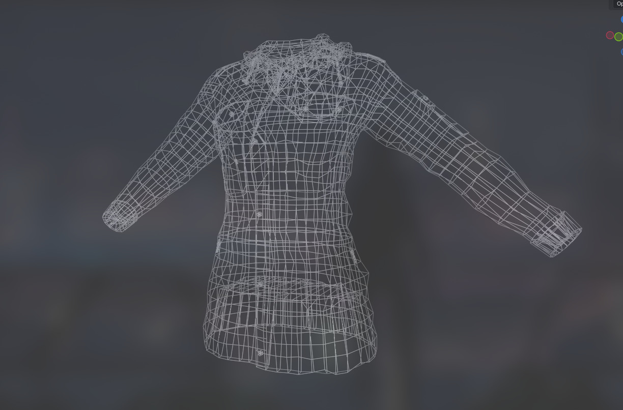 Game-Ready Military Parka with 9 Color Variants Low-poly 3D model_13