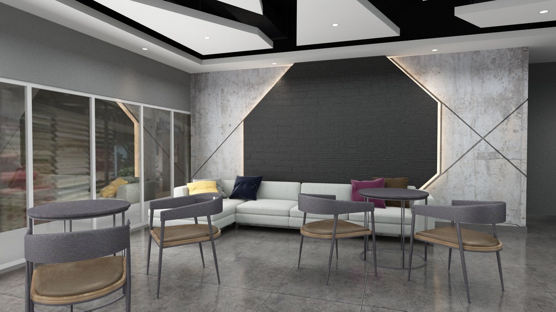 Dance Studio 3D model_1