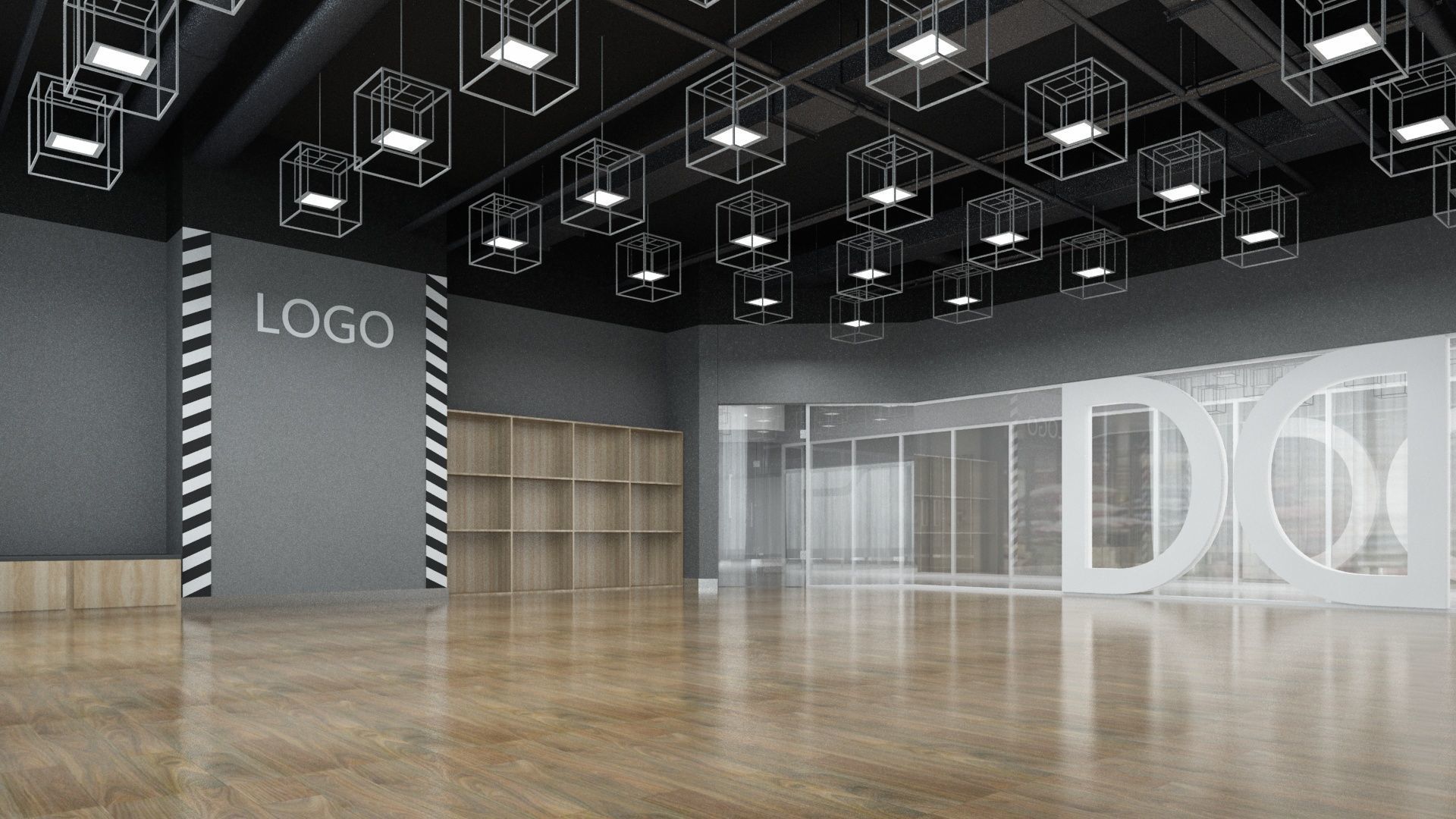 Dance Studio 3D model_12