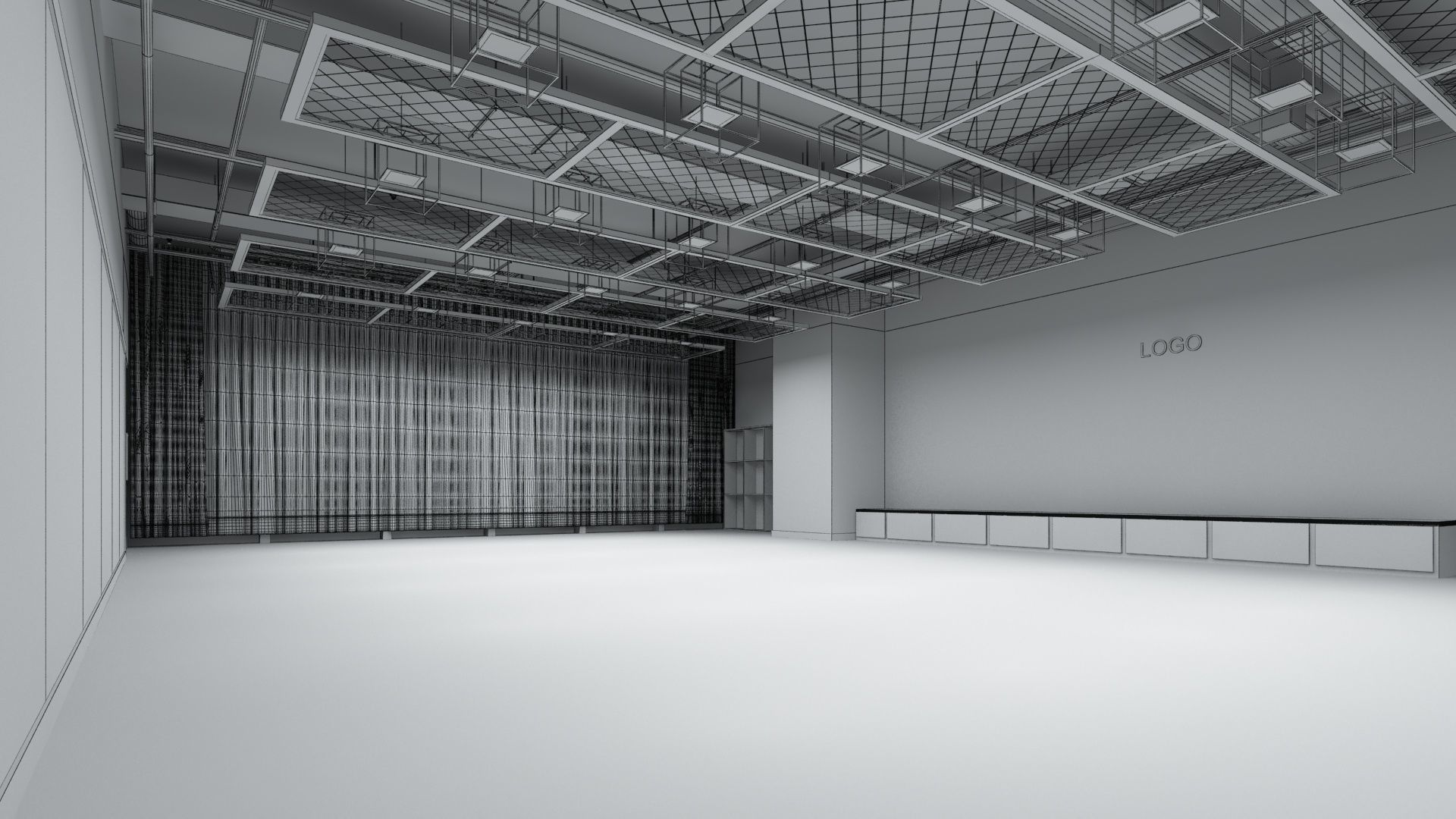 Dance Studio 3D model_4