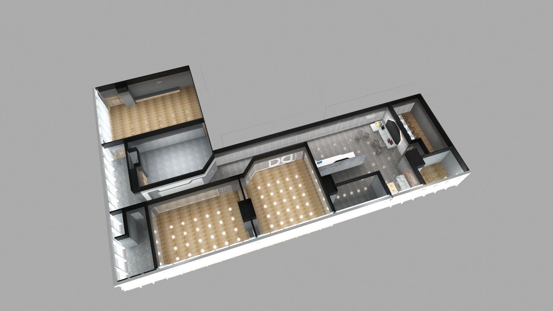 Dance Studio 3D model_22