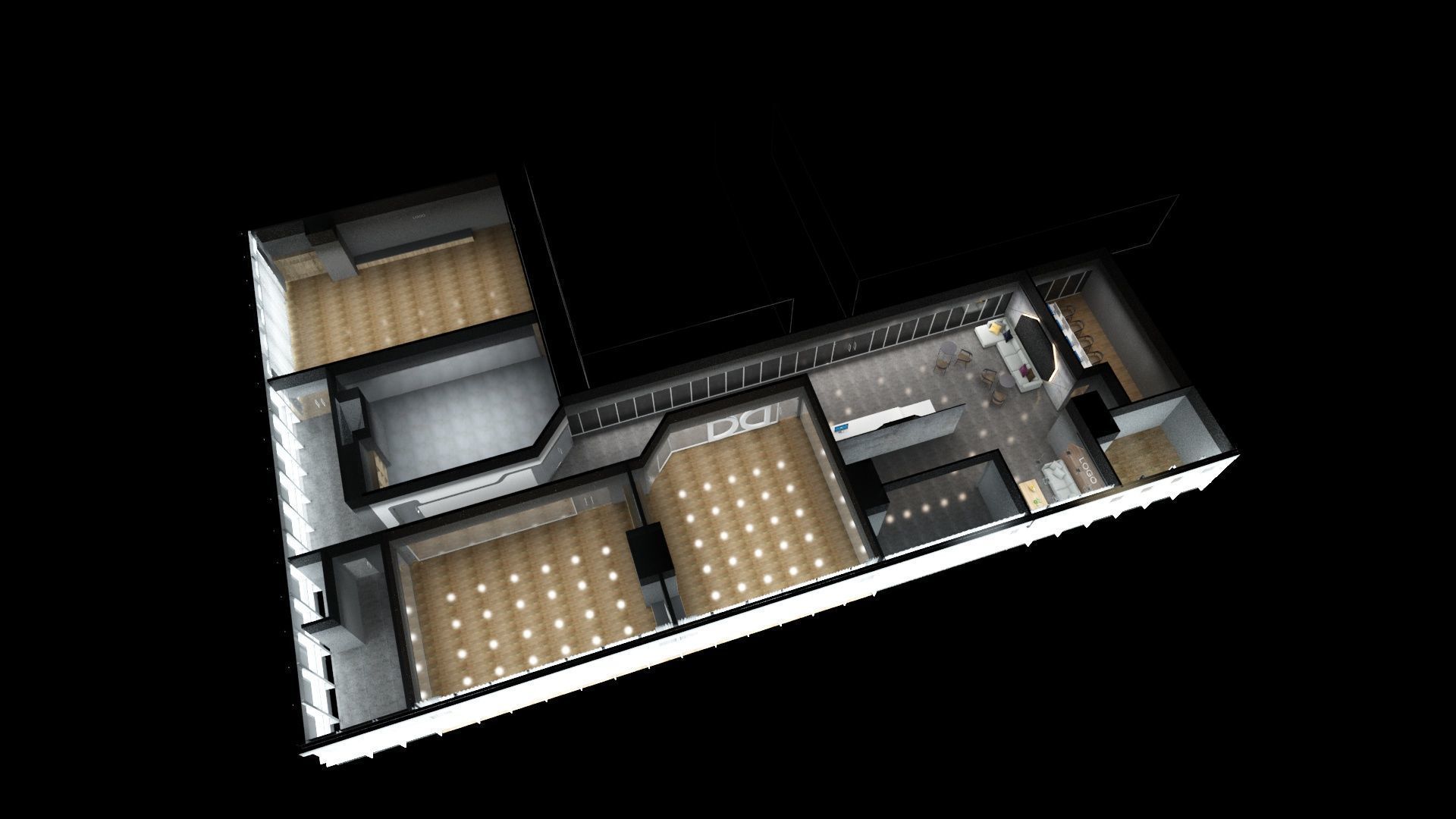 Dance Studio 3D model_21