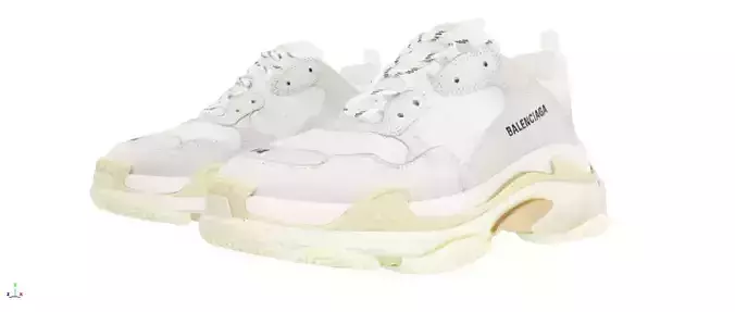 balenciaga triple s trainers WHITE