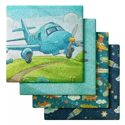 Kids Carpet Set 45 3D model