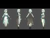Anime-Inspired Stylized 3D Character Low-poly 3D model_1