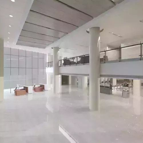 Bank Service Hall 3D model