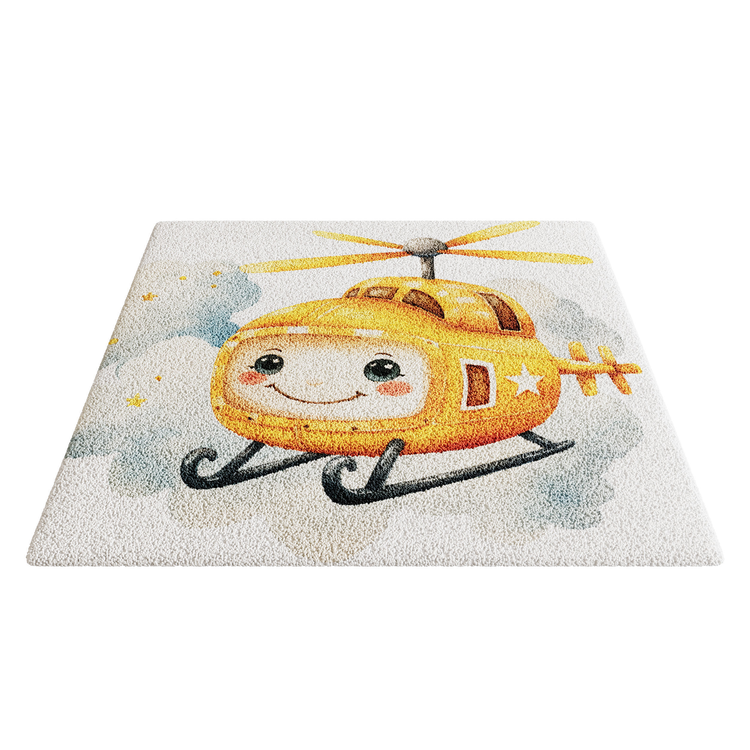 Kids Carpet Set 47 3D model_2