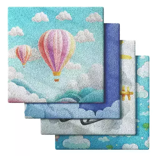 Kids Carpet Set 47 3D model