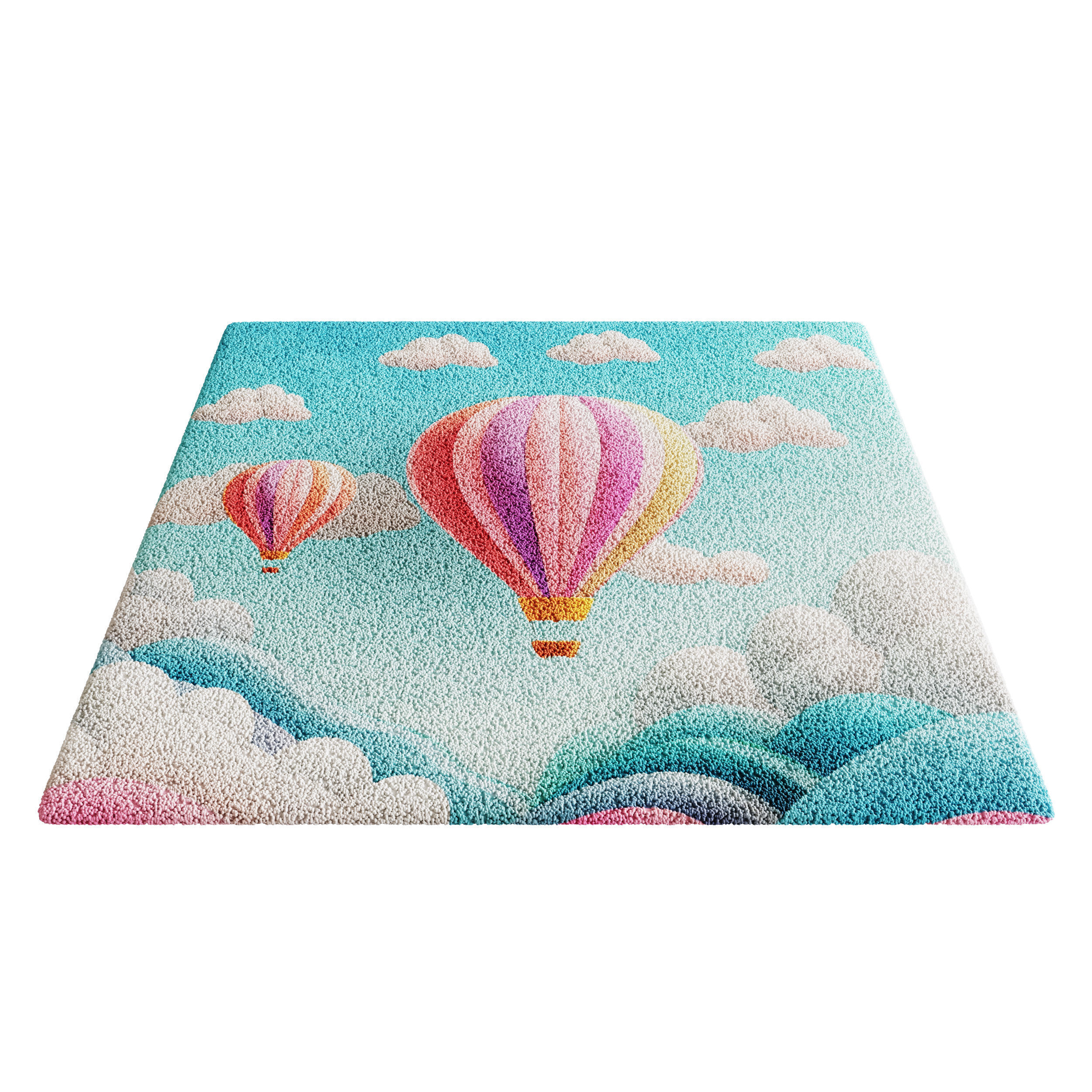 Kids Carpet Set 47 3D model_4