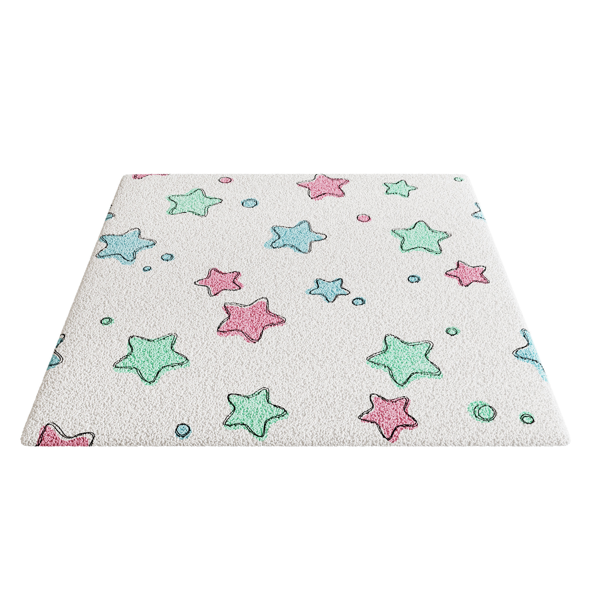 Kids Carpet Set 48 3D model_9