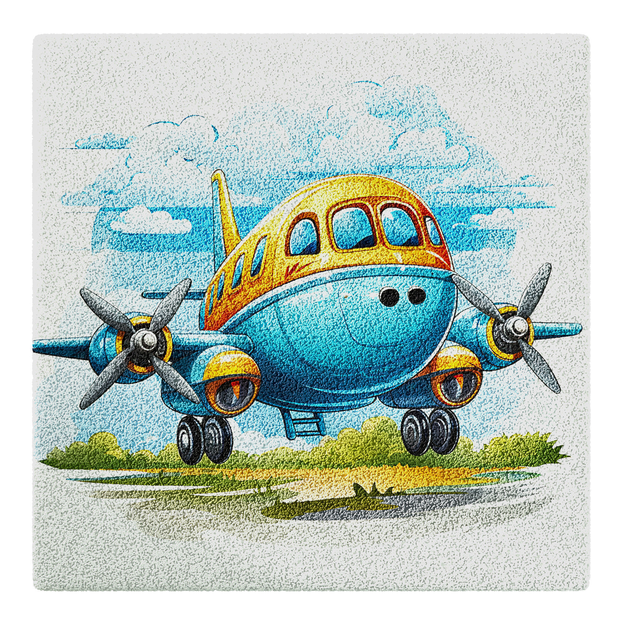 Kids Carpet Set 48 3D model_10