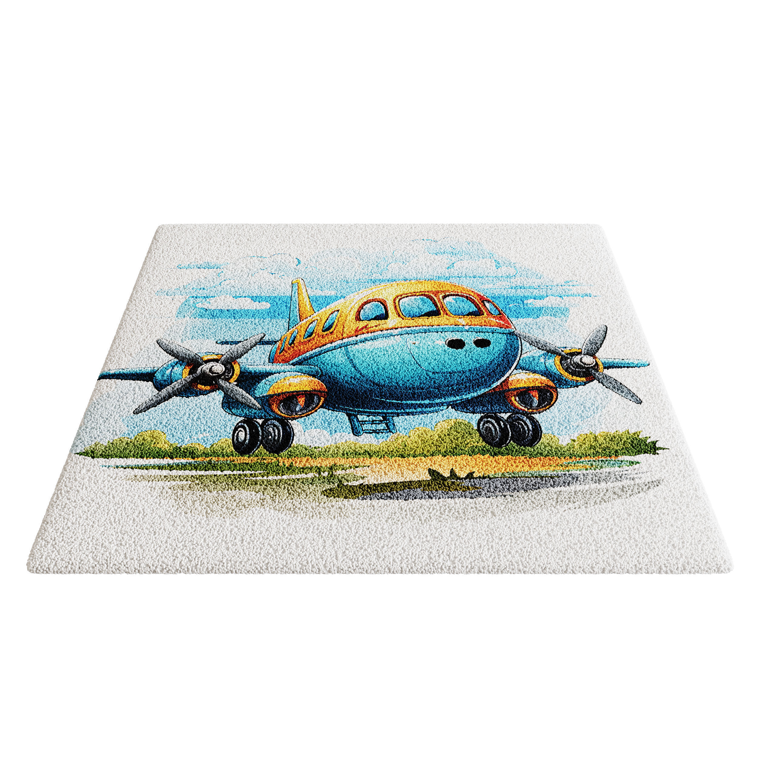 Kids Carpet Set 48 3D model_8