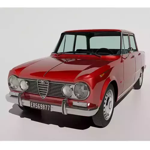 1967 Alfa Romeo Giulia Super 1600 3D model