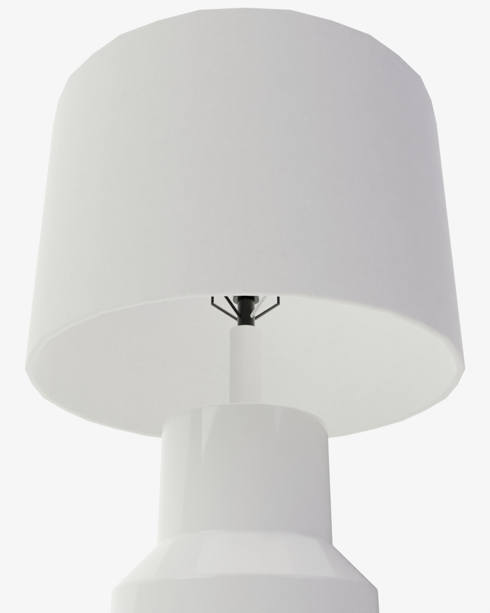 Montclare White Table Lamp 3D model_3