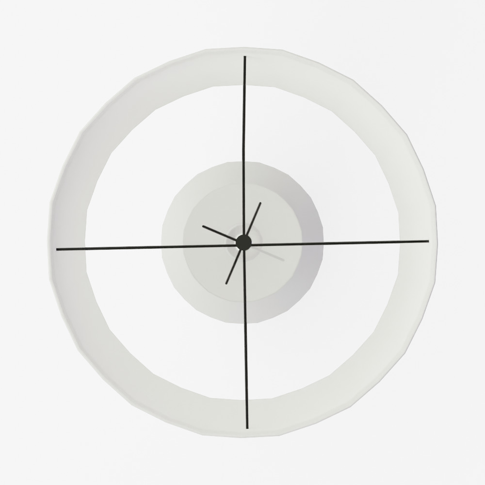 Montclare White Table Lamp 3D model_5