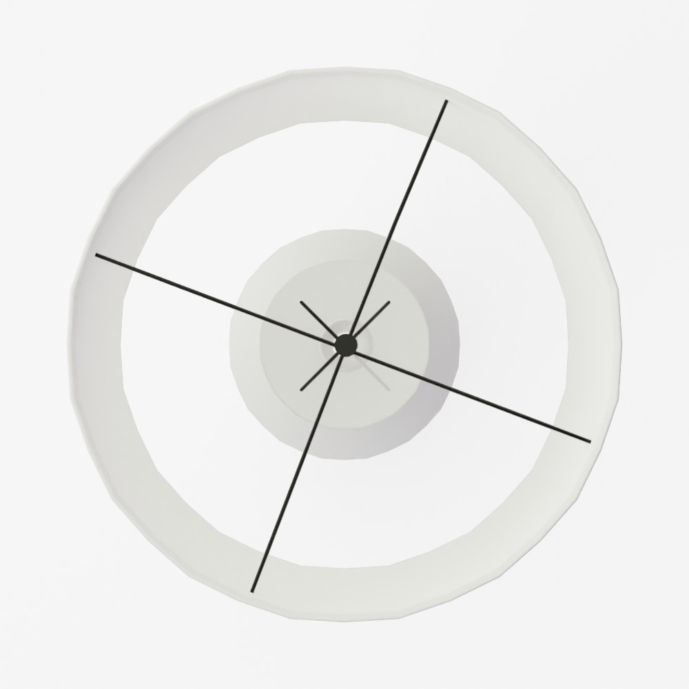 Montclare White Table Lamp 3D model_4