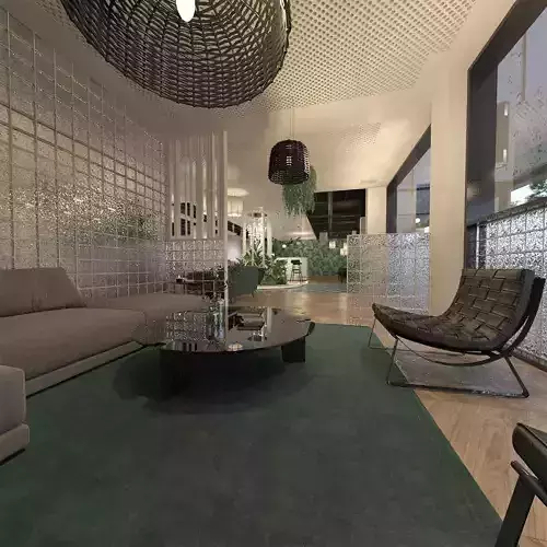 Restaurant Dining Hall 3D model