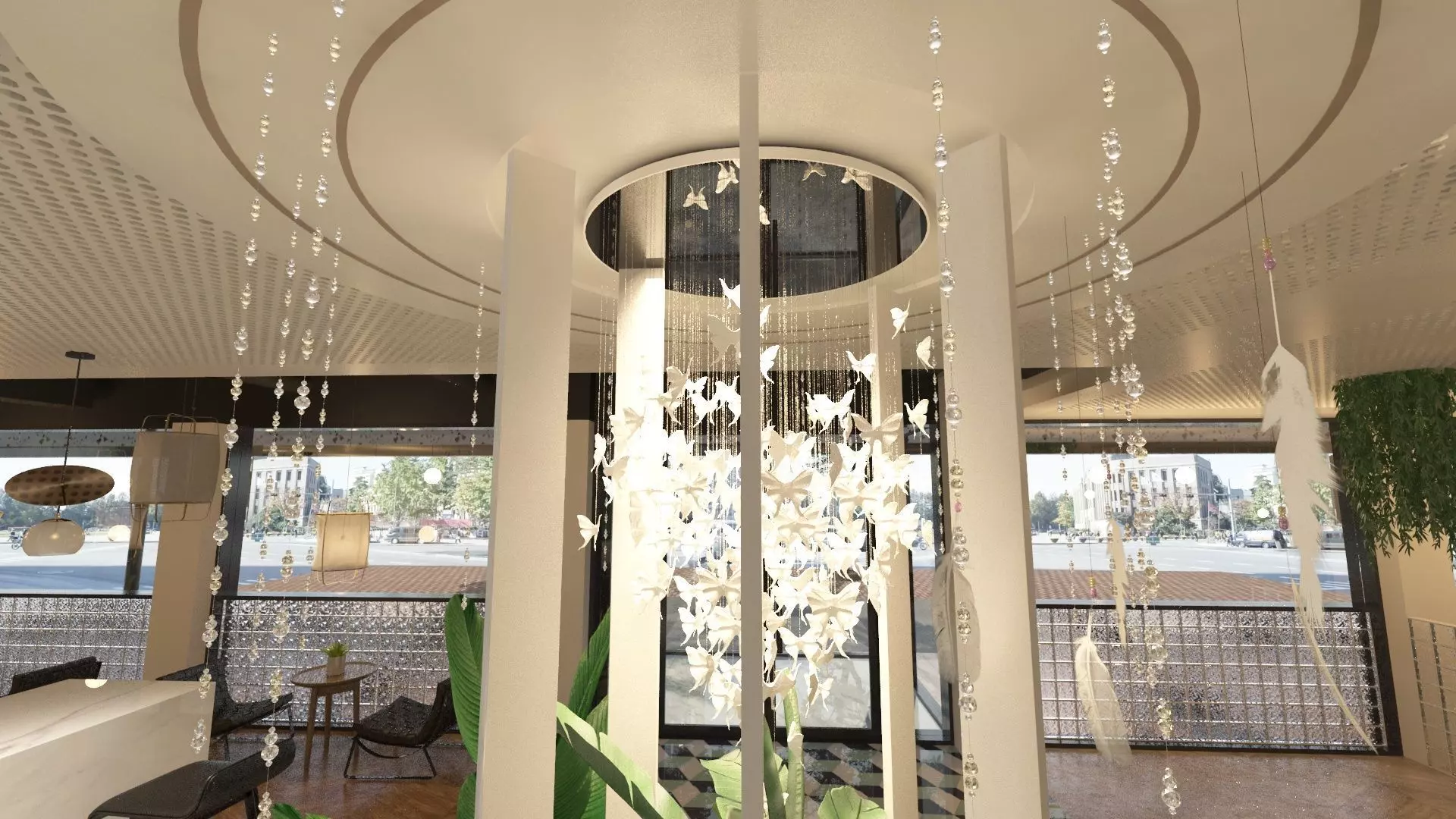 Restaurant Dining Hall 3D model_18