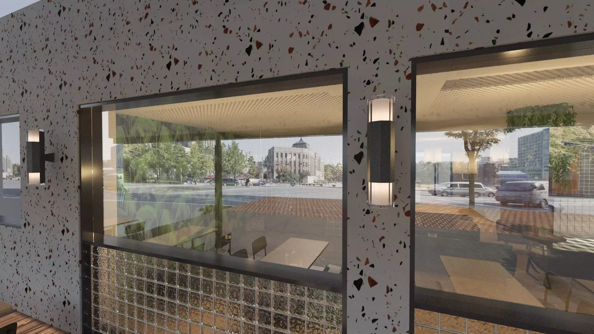 Restaurant Dining Hall 3D model_14