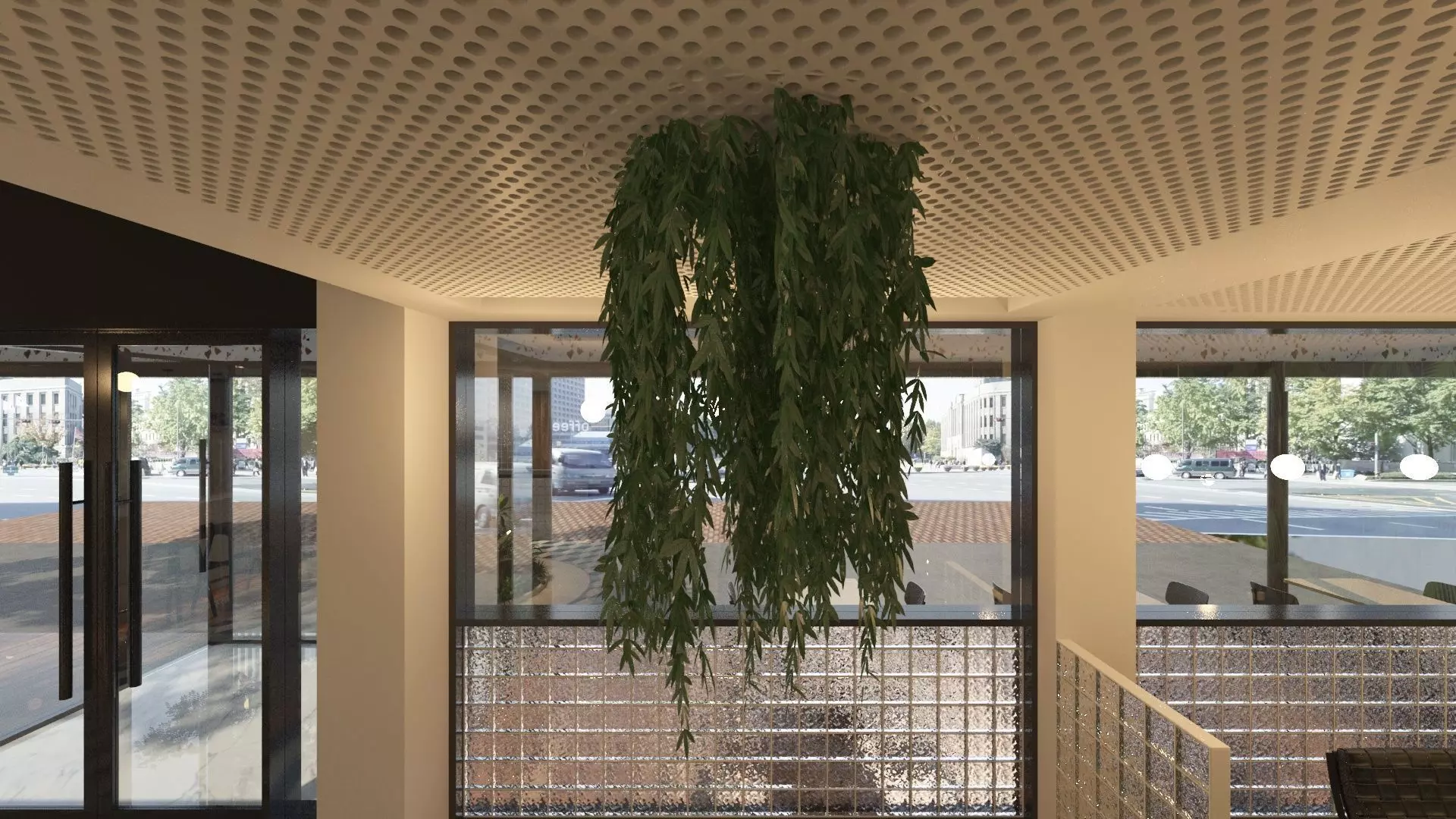 Restaurant Dining Hall 3D model_22