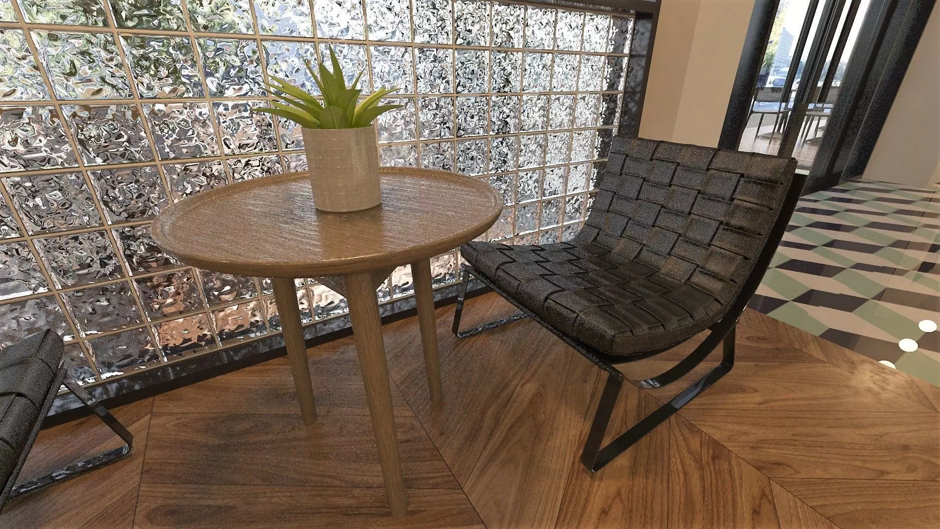 Restaurant Dining Hall 3D model_29