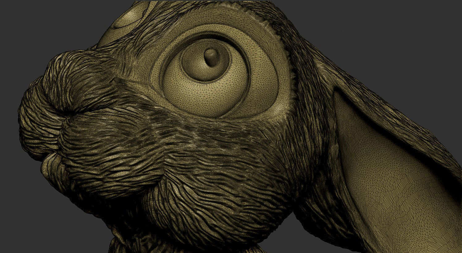 Rabbit Disney Style 3D print model_8