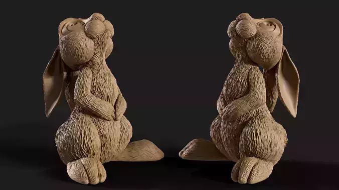 Rabbit Disney Style 3D print model