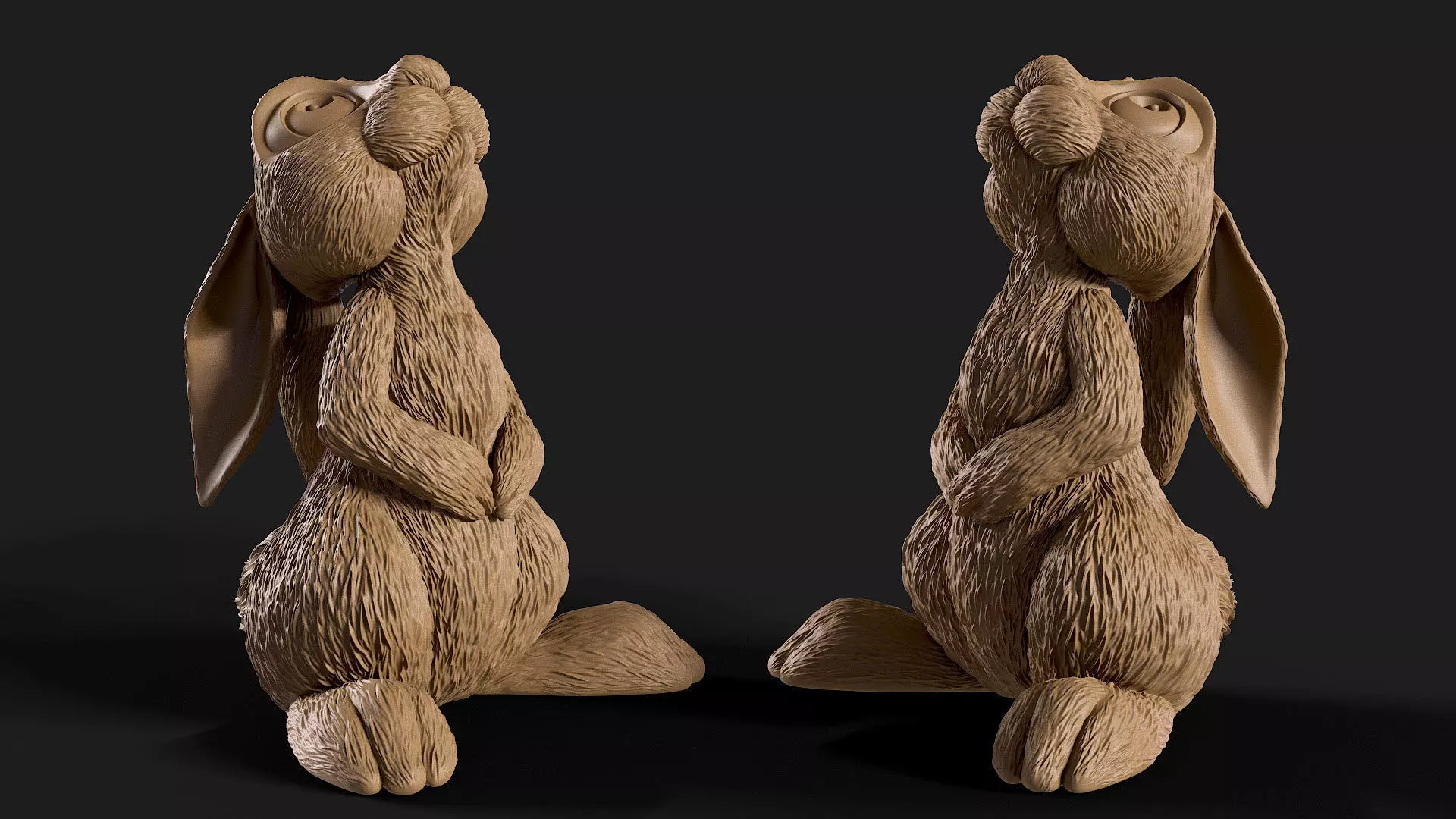 Rabbit Disney Style 3D print model_0