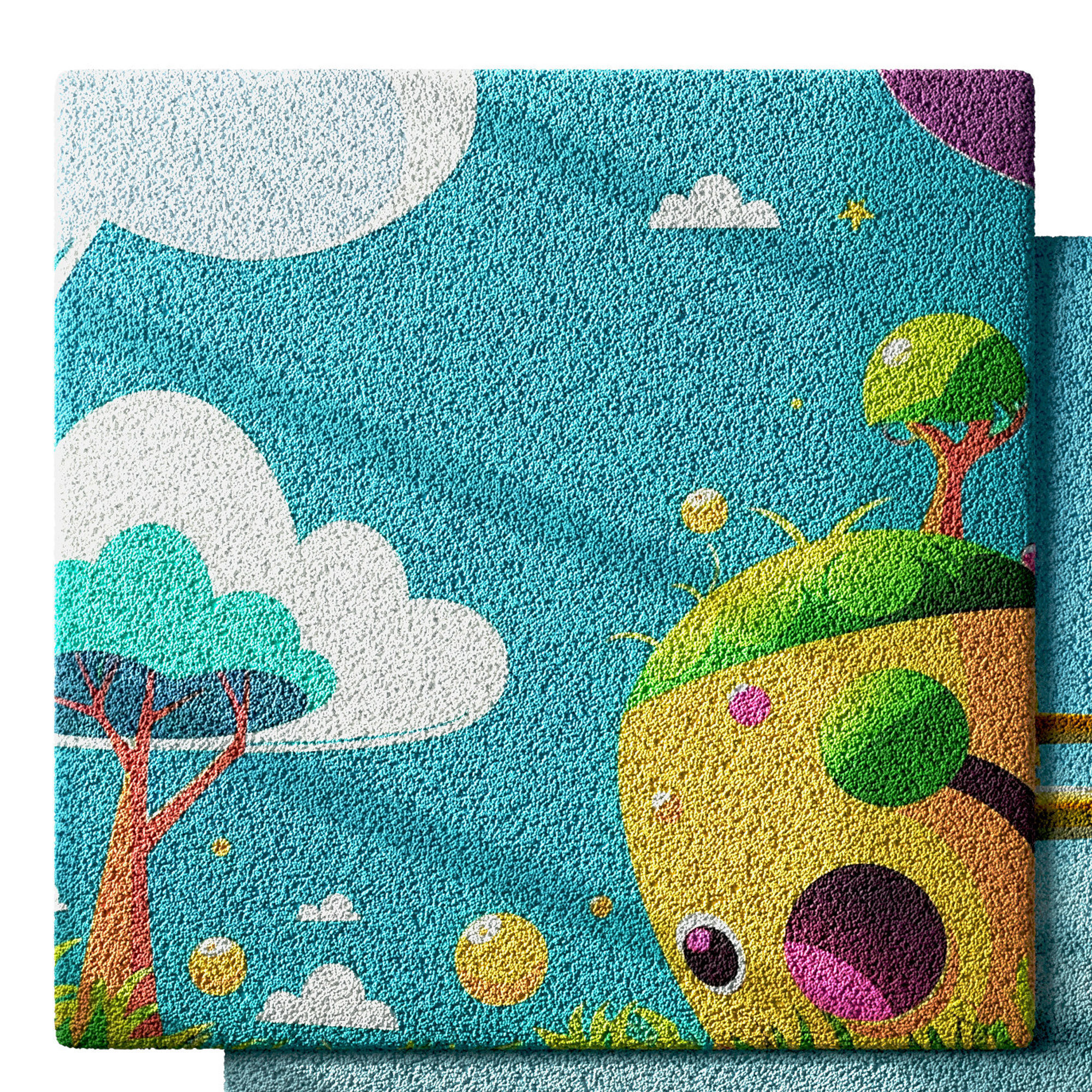 Kids Carpet Set 49 3D model_6