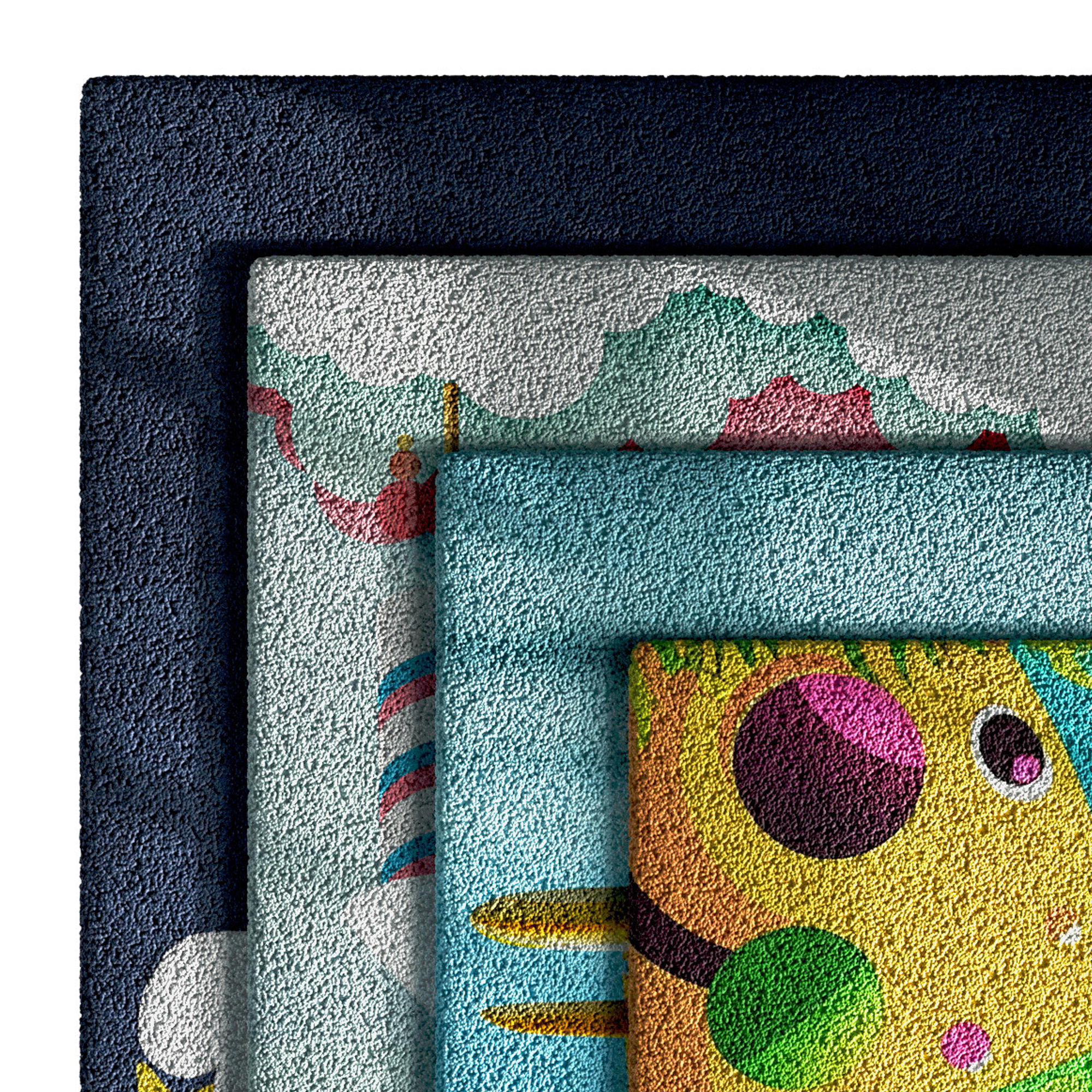 Kids Carpet Set 49 3D model_7