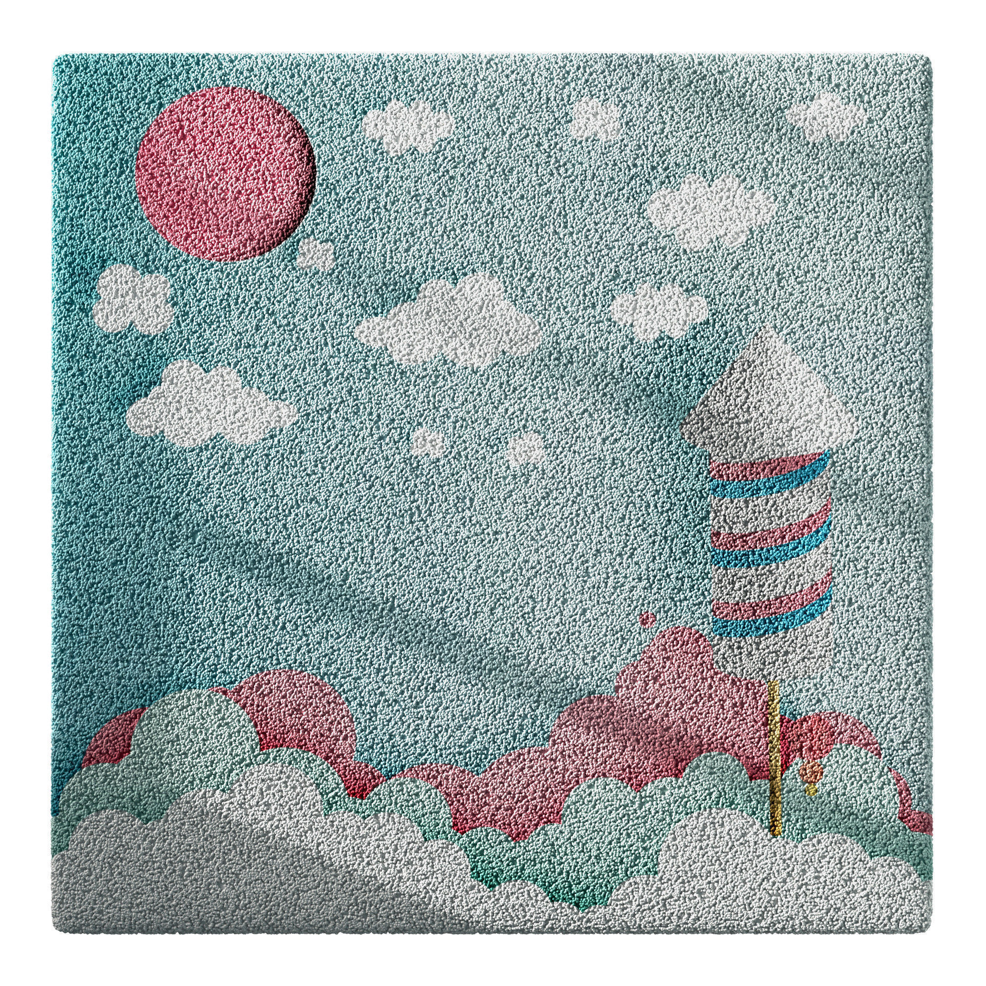 Kids Carpet Set 49 3D model_9