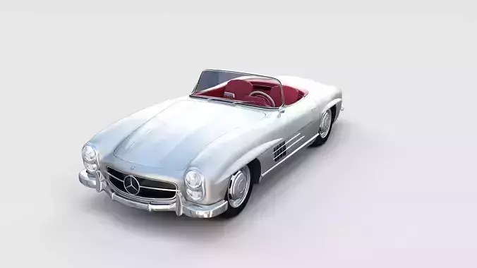 Fully Modelled Mercedes 300SL Roadster rev