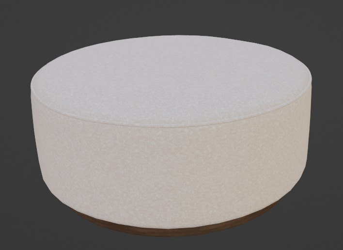 Sinclair Large Round Ottoman 3D model_6