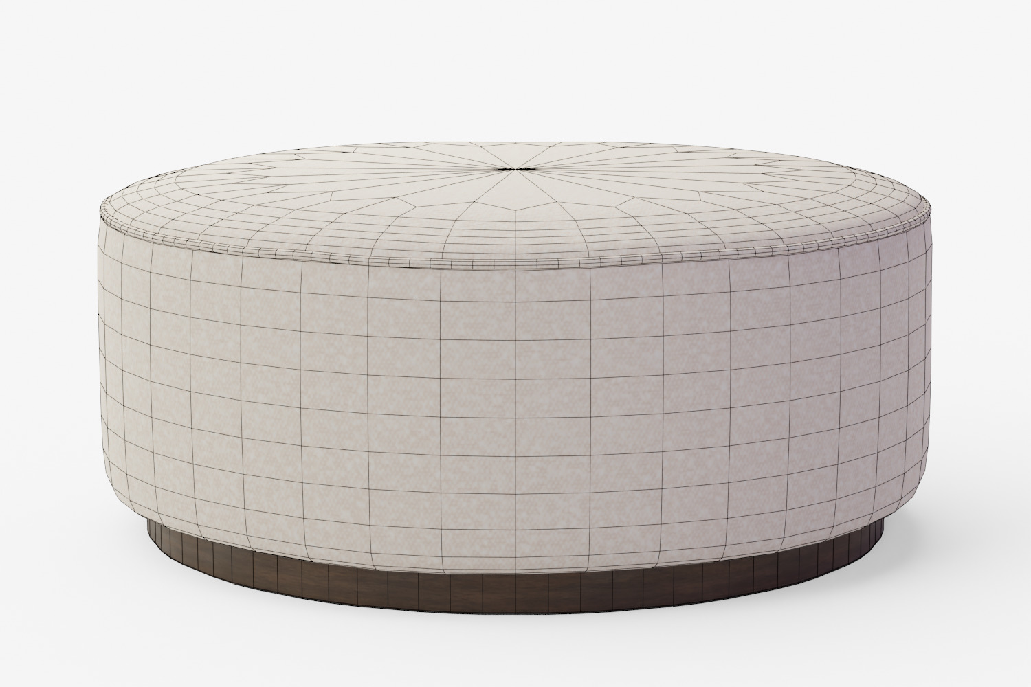 Sinclair Large Round Ottoman 3D model_1