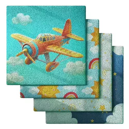 Kids Carpet Set 50 3D model