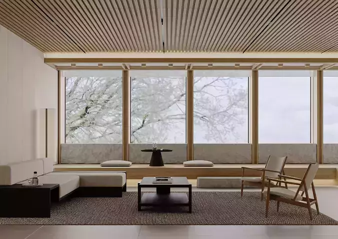 Japanese living room scene