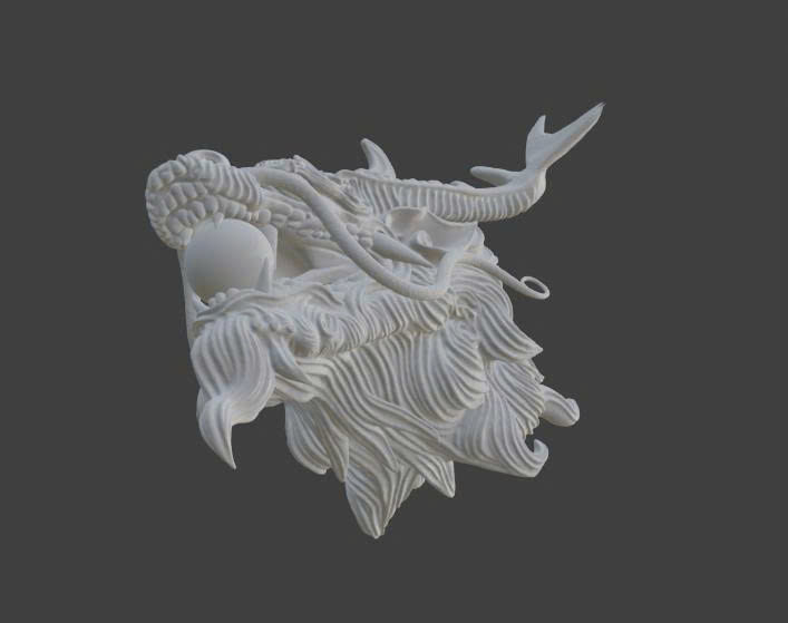 Head Dragon 3D model_4