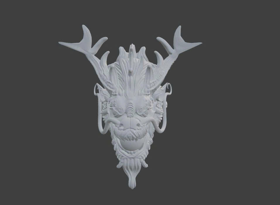 Head Dragon 3D model_3