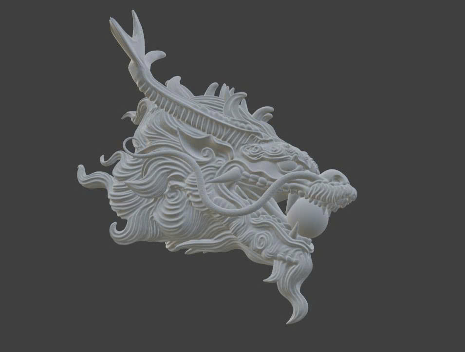 Head Dragon 3D model_5