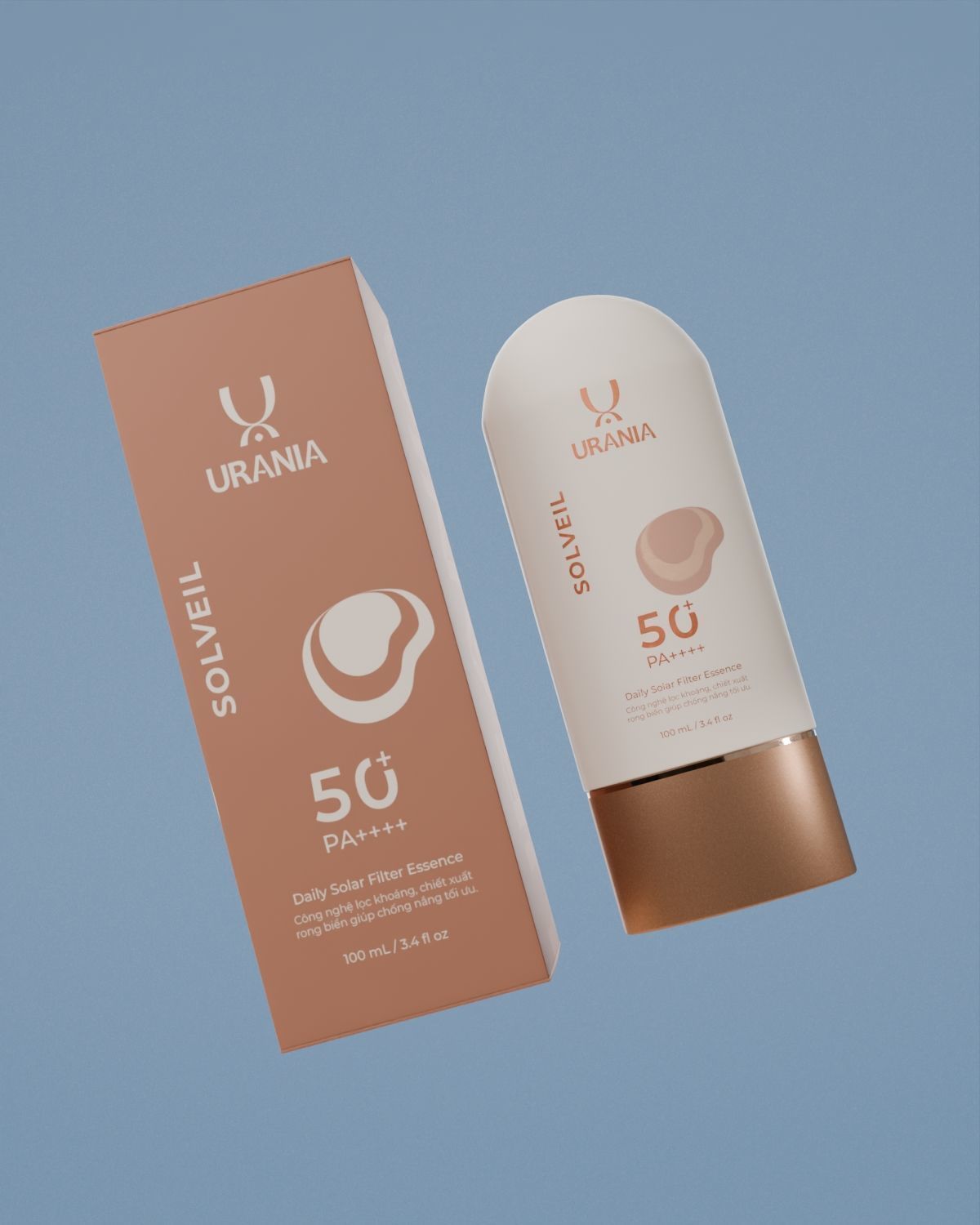 Cosmetic Sunscreen Bottle And Box 3D Model Low-poly 3D model_7