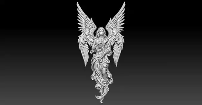 9 angel CNC Relief Model
