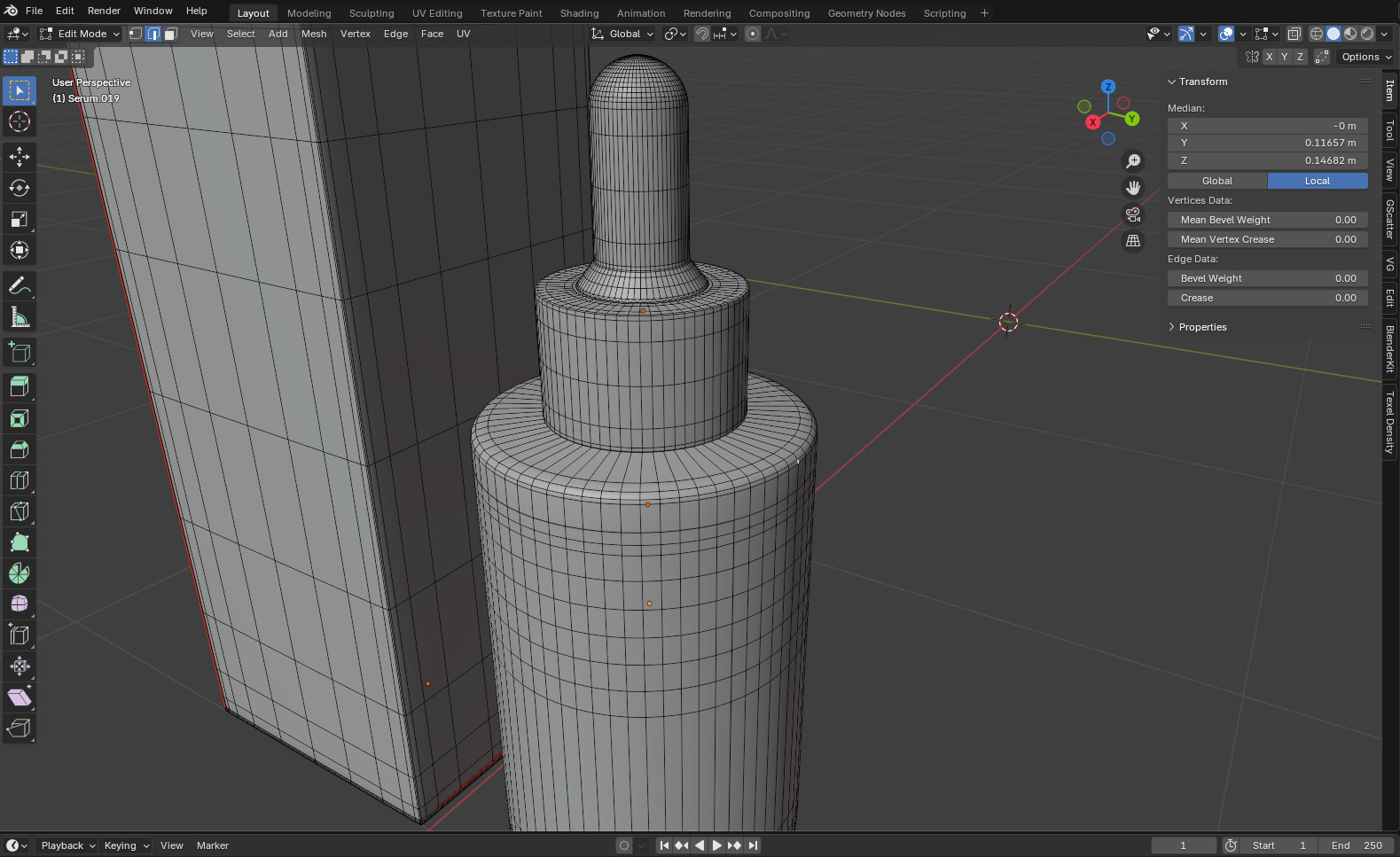 Dropper Serum Bottle Packaging Box 3D Mode Low-poly 3D model_6