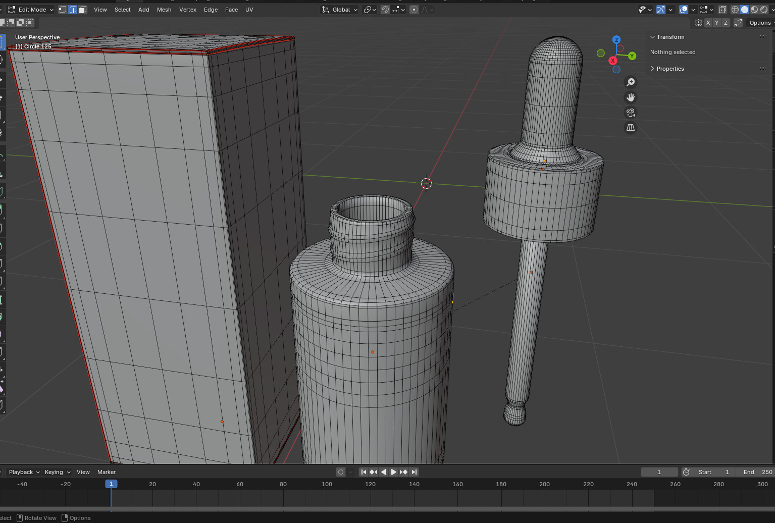 Dropper Serum Bottle Packaging Box 3D Mode Low-poly 3D model_7